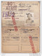 Au Plus Rapide Rare Carnet De Permis SNCF Région De L´Est 1943 1944 3 ème Classe - Eisenbahnverkehr