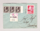 Spanien 14.6.1937 Lorca Brief Nach Barcelona Mit Cupon 5Cts "Pro Refugiados" - Lettres & Documents
