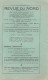 LA REVUE DU NORD - REVUE HISTORIQUE TRIMESTRIELLE - LIVRAISON GEOGRAPHIQUE - JUILLET-SEPTEMBRE 1961 - TRES INTERESSANT - - Geografia