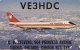 Air Canada Boeing 747 Airline Issue QSL Radio Postcard 1976 - 1946-....: Moderne