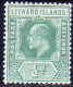 LEEWARD ISLANDS 1907 SG #37 ½d MH - Leeward  Islands