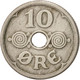 Monnaie, Danemark, Christian X, 10 Öre, 1924, Copenhagen, TTB, Copper-nickel - Dänemark