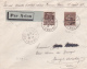 SEMEUSE 50c+25c N°267 + 271 Sur Lettre AVION - PREMIER VOL CANNES PARIS - MULLER 293A - 1960-.... Lettres & Documents