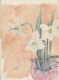 Dessin D´amateur/Gouache/L RACLET/Non Encadré/Fleurs / Narcisses/ Vers 1930    GRAV135 - Radierungen