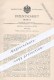 Original Patent - Emilio De Strens In Rom , Italien , 1894 , Feuerung , Heizung , Ofen , Öfen , Ofenbauer , Heizen !!! - Historische Dokumente