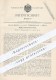 Original Patent - H. Becker U. P. Liebehenschel , Berlin , 1891 , Regelbare Stromschlussvorrichtung , Strom , Elektrik ! - Historische Dokumente