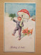 1941 Happy New Year Postcard With German Censorship - Easter