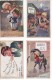 ILLUSTRATEURS Signés  RIGHT -  LOT De 4  CARTES POSTALES HUMORISTIQUES,  VOIR SCANS - Right