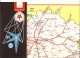 EXPO 1958 BRUSSEL LANDKAART  PLAN VAN BELGIË  CALTEX RECLAME  Repren - Cartes Topographiques