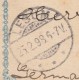 USA 2c GA Postal Card Philadelphia - Bremen 1898 - "Philadelphia, Feb 14" 1 Kreis+ Balken-Ring-Stempel Gestempelt - Cartas & Documentos