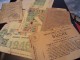 Ensemble 5 Cartes & Un Carnet De Coupons De Rationnement Période 1940 - Documents Historiques