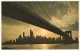 Sunset Showing The Skyline Of New York City Framed By The Brooklyn Bridge - Ponts & Tunnels