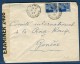 France / Algérie - Enveloppe De Batna Pour Genève En 1943 Avec Contrôle Postal   Voir 2 Scans - Réf. S 103 - Storia Postale
