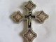 SILVER WITH ENAMEL ORTHODOX CROSS,WEIGHT=373 GR.SIZE=280 X 165 X 7 MM - Silberzeug