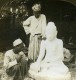 Birmanie Sculpteur De Marbre Bouddha Ancienne Photo Stereoscope HC White 1907 - Stereoscopic