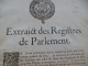 Affiche Placard Peste Extraits Des Registres Du Parlement 1629 Digne Seyne, Draguignan Circulation Des Grains 25.5 X 35 - Posters