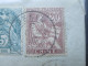 Frankreich / China 1906 Mixed Franking. Marke Mit Zwischensteg. Brief Mit Siegel!! Peking Chine. Selten / RAR - Cartas & Documentos
