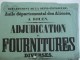 Asile Départemental Des Aliénés/Seine-Inférieure/Adjudication De Fournitures Diverses/Rouen/1845 AFF19 - Affiches