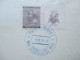 Böhmen Und Mähren 1941 Nr. 73 / 74 Blauer Sonderstempel 100. Geburtstag Dvoraks - Covers & Documents