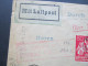 DR Luftpost 1923 Infla Nr. 179 Und 186 MiF 22 Marken / Hoher KW. Flugpost über Nürnberg. Seltener Beleg!! - Airmail & Zeppelin