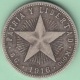 1916-MN-116 CUBA REPUBLICA. 20c KM# 13.2 1916. ESTRELLA. STAR. 5 Gr. - Kuba