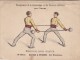 CHROMO IKELMER ENSEIGNEMENT DE LA GYMNASTIQUE ET DES EXERCICES MILITAIRES 3EME SERIE BARRES A SPHERES RARE !!! - Other & Unclassified