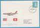 SUISSE HELVETIA SWISSAIR 20 JAHRE NORDATLANTIKFLÛGE 1967 - FDC