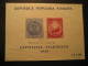 Bucharest 1950 Expo Phil Cancel Block Romania - Hojas Bloque