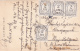 # BV 2747  POSTAGE DUE,  2LEI, FOUR STAMPS,  POSTCARD , 1920, ROMANIA - Port Dû (Taxe)