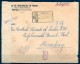 1944 , INDIA PORTUGUESA , MARGAO - BOMBAY , SOBRE CERTIFICADO , CENSURAS - Portuguese India