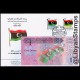 LIBYA 2013 "The Revolution FDC" NEW LIBYA FLAG STAMPS And BANKNOTE On FDC - Libya