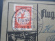 DR 1912 Flugpost Am Rhein II  Bedarf! Flugpost Karte. Frankfurt Main. 23.6.1912 Letzttag!! - Luchtpost & Zeppelin