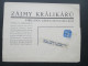 Böhmen Und Mähren 1941 Streifband / Zeitungsmarke Nr. 118 Waagerecht Gezähnt!! Zajmy Kralikaru. Komplettes Streifband. - Lettres & Documents