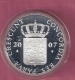 DUKAAT 2007 OVERIJSSEL AG PROOF - Monnaies Provinciales