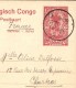 BELGIAN CONGO 1918 ( 24 Aug. ) - STIBBE 43 - Cancelled KILO VIA " MOMBASA BRITISH EAST AFRICA " Vers FRANCE - Double Cds - Postwaardestukken