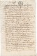 1644 - Document Manuscrit - Cachet Généralité D'Alençon - Taxe De 12 Deniers La Feuille - Vente De Terre - Seals Of Generality