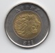 Ethiopie : 1 Birr : Lion / Balance : BIMETAL UNC Ou Presque - Ethiopie