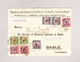 China 1920 Schanghai Vorderseite (Front Only) R-Brief Nach Basel - 1912-1949 République