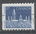 Canada 1988. Scott #1194 (U) Parliament, Library  *Complete Issue* - Coil Stamps