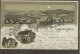 Münsingen. Truppenübungsplatz. Litho-Mondscheinkarte 1901. Panorama-Hotel Fezer-Ludwigshöhe - Münsingen