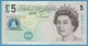 GREAT BRITAIN 5 POUNDS  2002  Alpha MB69  P#391d  Elizabeth II - 5 Pounds