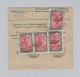 DR 1921-11-09 Geissweid Paketkarte Nach Schaffhausen - Lettres & Documents