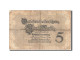 Billet, Allemagne, 5 Mark, 1914, 1914-08-05, KM:47b, B - 5 Mark