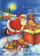 Christmas Postcard.Macedonia Machine Stamp.Santa Claus.toys - Kerstman