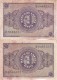 PAREJA CORRELATIVA DE 1 PTA DEL 30 ABRIL 1938 SERIE D SIN CIRCULAR PERO DESCUIDADAS  (BANKNOTE) - 1-2 Pesetas