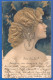 Fantaisie; Frau; Künstlerkarte; Prägekarte; Gaufrée; Relief; 1907 Stempel Zajzon Zizin - 1900-1949