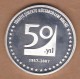 AC - 50th YEAR OF TURKISH  CEMENT MANUFACTURERS ASSOCIATION 1957 - 2007 COMMEMORATIVE SILVER MEDAL MEDALLION - Royal / Of Nobility