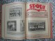 Delcampe - SPORT ILUSTROVANI TJEDNIK 1922,1923,1924 ZAGREB, FOOTBALL, SPORTS NEWS FROM THE KINGDOM SHS, BOUND 30 NUMBERS - Livres