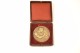 Médaille D'argent De Boxe Gravée Par HUGUENIN, Années 1930 -1940. Bronze. Boxing Boxer Boxeur - Apparel, Souvenirs & Other