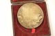 Médaille D'argent De Boxe Gravée Par HUGUENIN, Années 1930 -1940. Bronze. Boxing Boxer Boxeur - Apparel, Souvenirs & Other